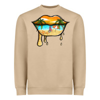 Mushroom beach lips Heavyweight Sweatshirt - Jasminsmagicworld