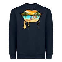 Navy beach lips Heavyweight Sweatshirt - Jasminsmagicworld