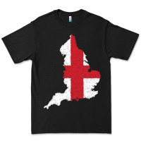 Black england Flag Map Drawing Line Art Premium Tee - linhVisuals