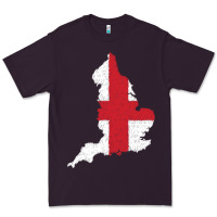 Plum england Flag Map Drawing Line Art Premium Tee - linhVisuals