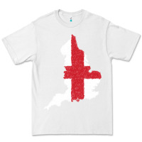 White england Flag Map Drawing Line Art Premium Tee - linhVisuals