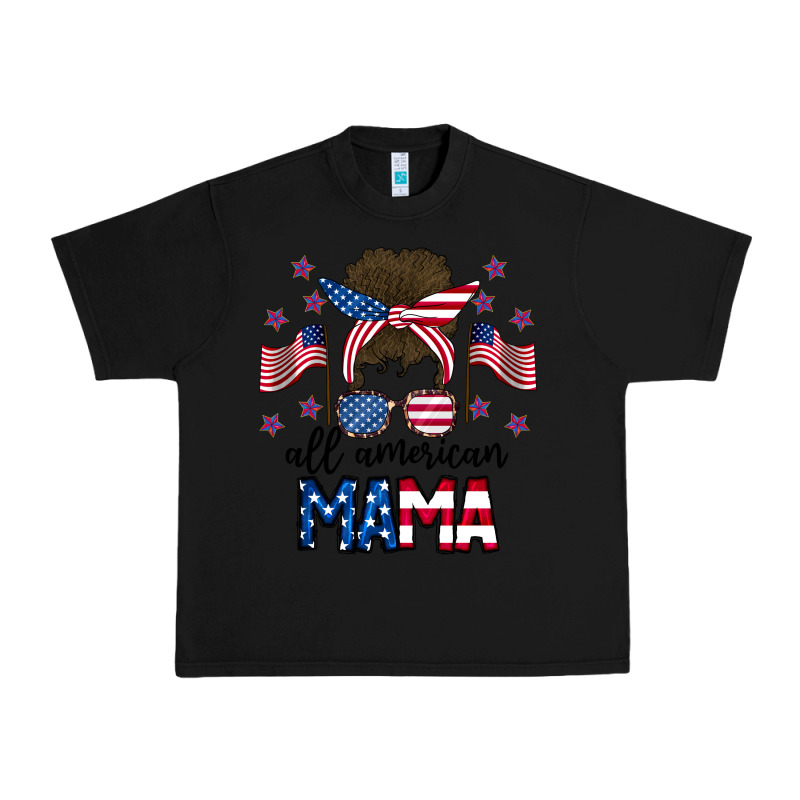 All American Mama Messy Buny Urban Heavy Tee by CowhideDigitalArt | Teevron