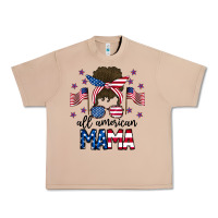 Burro All American Mama Messy Buny Urban Heavy Tee - CowhideDigitalArt
