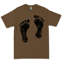 Cacao 70's footprints   footprint Premium Tee - linhVisuals