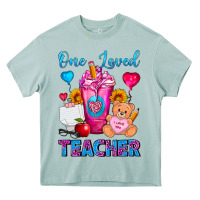 Arona One Loved Teacher Valentines Day Cold Drink Frappe Heavy Core Tee - FaDigitalArtStudio