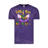 Cloud Purple little miss mardi gras Vintage Tee - LillyAllenDesigns