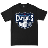Black madison capitols Premium Tee - linhVisuals