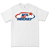 White usa hockey Premium Tee - linhVisuals