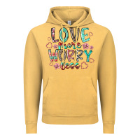 Vintage Mustard love more worry less Vintage Hoodie - RacoonDesign