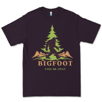 Plum bigfoot t  shirt bigfoot take me away t  shirt Premium Tee - linhVisuals