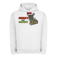 Pigment Lunar Rock merry and bright french bulldog Urban Hoodie - RanaPortraitStore
