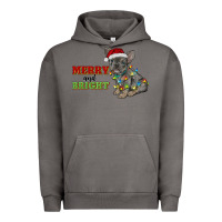 Pigment Tornado merry and bright french bulldog Urban Hoodie - RanaPortraitStore