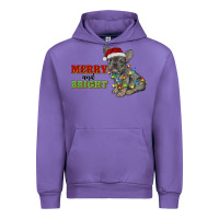 Tulip merry and bright french bulldog Urban Hoodie - RanaPortraitStore