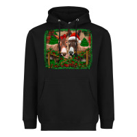 Black christmas donkeys Heavyweight Hoodie - Jasminsmagicworld