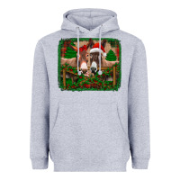 Heather Grey christmas donkeys Heavyweight Hoodie - Jasminsmagicworld