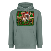 Sage christmas donkeys Heavyweight Hoodie - Jasminsmagicworld