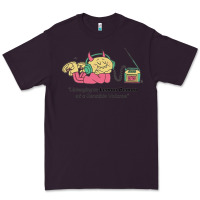 Plum listening to lemon demon Premium Tee - linhVisuals