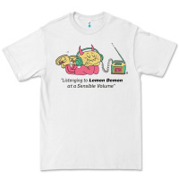 White listening to lemon demon Premium Tee - linhVisuals