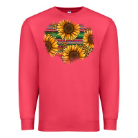 Cardinal sunflower leopard serape patch Premium Sweatshirt - Jasminsmagicworld