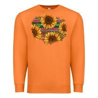 Carrot sunflower leopard serape patch Premium Sweatshirt - Jasminsmagicworld
