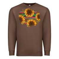 Chestnut sunflower leopard serape patch Premium Sweatshirt - Jasminsmagicworld