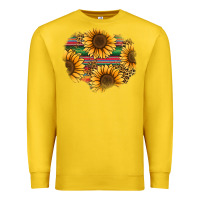 Lemon sunflower leopard serape patch Premium Sweatshirt - Jasminsmagicworld