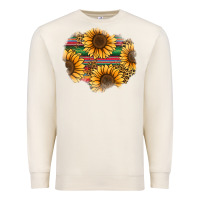Sandshell sunflower leopard serape patch Premium Sweatshirt - Jasminsmagicworld