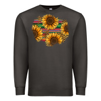 Smoke sunflower leopard serape patch Premium Sweatshirt - Jasminsmagicworld