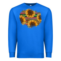True Royal sunflower leopard serape patch Premium Sweatshirt - Jasminsmagicworld