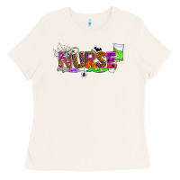 Bone halloween nurse Ladies Tee - BundleAndBundleShop