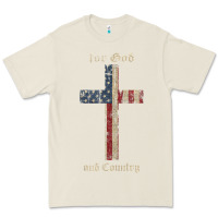 Bone for god and country cross american flag faith us patriotic tank top Premium Tee - linhVisuals