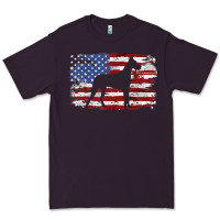 Plum great dane vintage american flag t shirt Premium Tee - linhVisuals