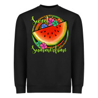 Black sweet summertime watermelon Heavyweight Sweatshirt - Jasminsmagicworld