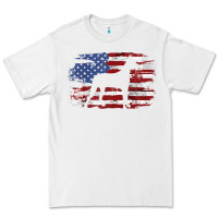 White great dane vintage american flag t shirt Premium Tee - linhVisuals