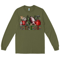 Army Green tis the season Long Sleeve Tee - SublimationCraftShop