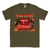 Army Green Valentine's Day wild thing you make my heart sing Classic Tee - FaDigitalArtStudio