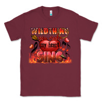 Burgundy Valentine's Day wild thing you make my heart sing Classic Tee - FaDigitalArtStudio