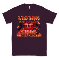 Plum Valentine's Day wild thing you make my heart sing Classic Tee - FaDigitalArtStudio