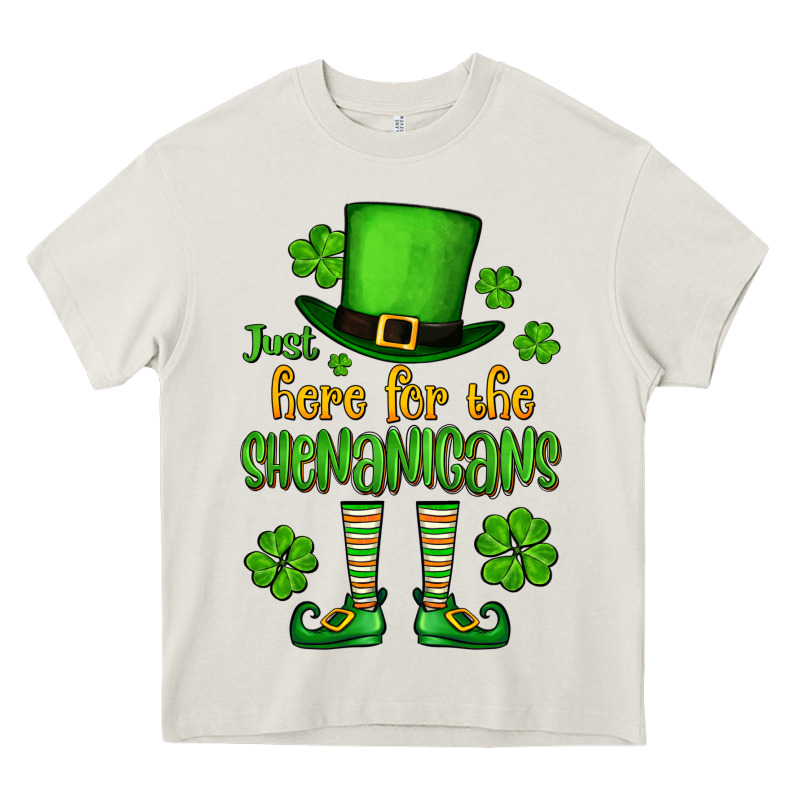 Just Here For The Shenanigans St. Patrick's Heavy Core Tee by OliviaCreatesArt | Teevron