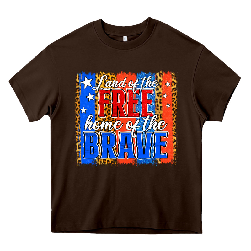 Land Of The Free Th Of July Brushstroke Heavy Core Tee by Jasminsmagicworld | Teevron
