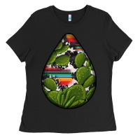 Black mexican teardrop  5 Ladies Tee - BundleAndBundleShop