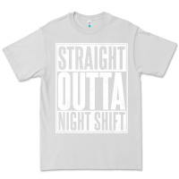 Dove Grey straight outta night shift Premium Tee - linhVisuals