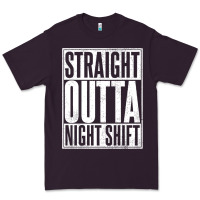 Plum straight outta night shift Premium Tee - linhVisuals