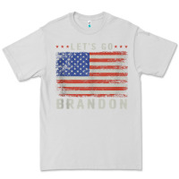 Dove Grey let’s go brandon funny vintage american flag tank top Premium Tee - linhVisuals