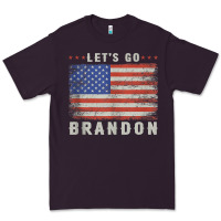 Plum let’s go brandon funny vintage american flag tank top Premium Tee - linhVisuals