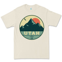 Bone utah retro mountain badge Premium Tee - linhVisuals