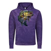 Cloud Purple jumping bass Vintage Hoodie - LillyAllenDesigns