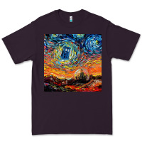 Plum van gogh never saw gallifrey Premium Tee - linhVisuals