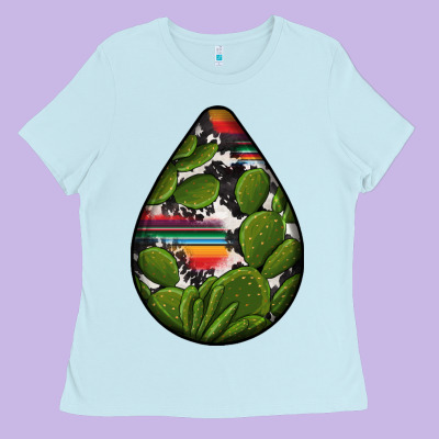 Mexican Teardrop  5 Ladies Tee Designed By Bundleandbundleshop