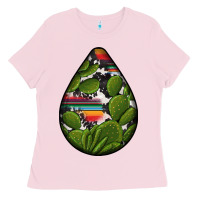 Bubblegum Pink mexican teardrop  5 Ladies Tee - BundleAndBundleShop